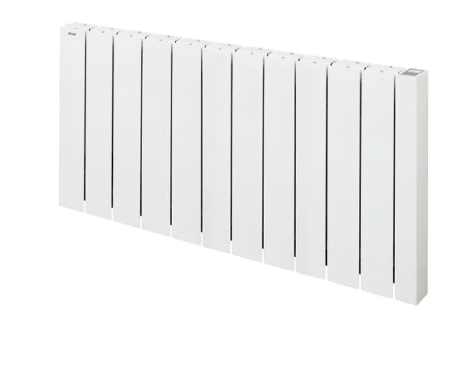 Radiatore elettrico ad inerzia a fluido 2000 W ACOVA Alcantara orizzontale bianco