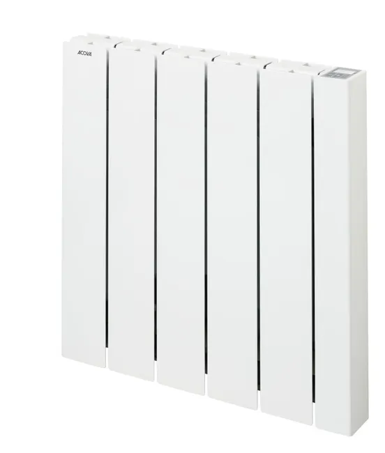Radiatore elettrico collegato a fluido inerziale 1000W ACOVA Alcantara orizzontale