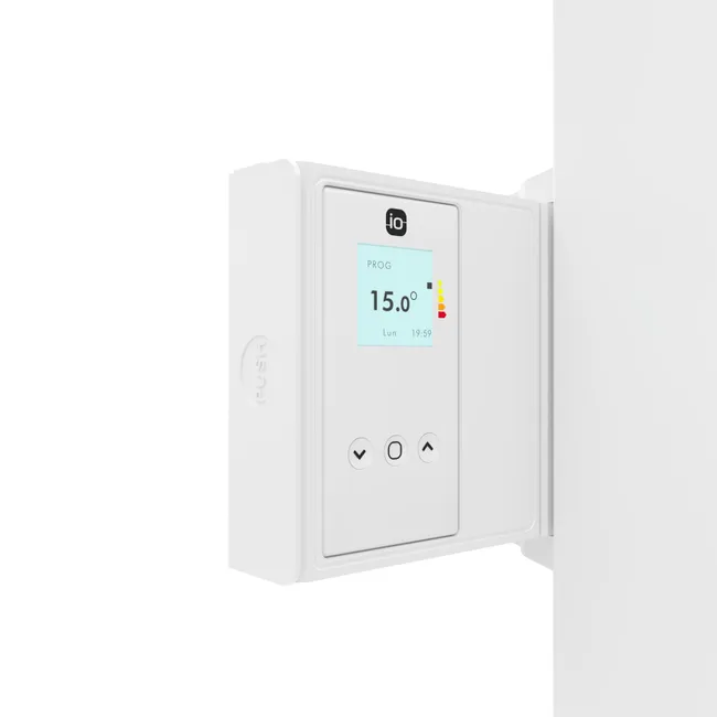 Radiatore elettrico collegato al fluido per inerzia 1500W SAUTER Ipala verticale bianco