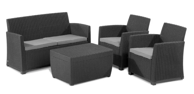 Set di mobili da giardino ALLIBERT grigio, 4 persone