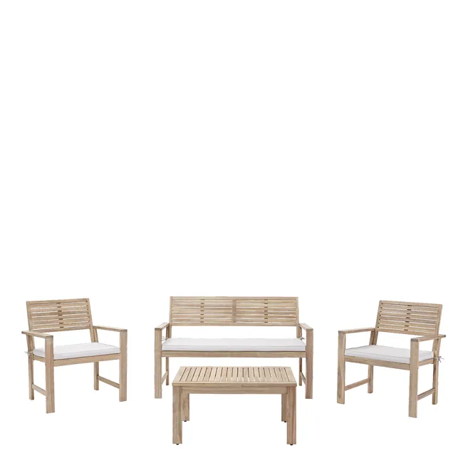 Set di mobili da giardino in legno Solis Naterial.