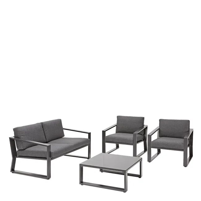 Set di mobili da giardino Lyra grigio Naterial