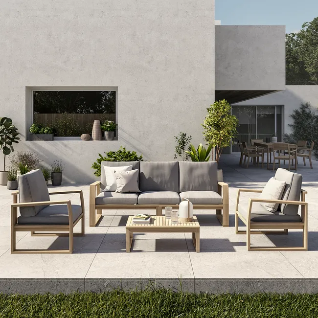 Set di mobili da giardino Solaris in acacia Naterial
