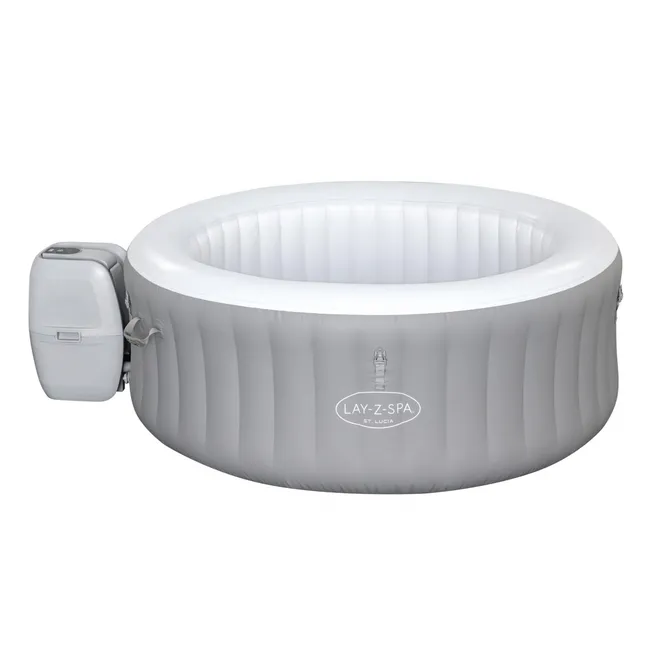 Spa gonfiabile Bestway Lay-Z-Spa St Lucia 170x66 cm per 2-3 persone con getto d'aria e copertura