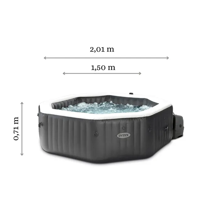 Spa gonfiabile da esterno INTEX Deluxe di Ø 201 x 71 cm con 4 posti