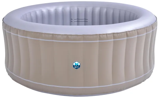 Spa gonfiabile da esterno NETSPA Santorini tortora Ø175 x 70 cm con 4 posti