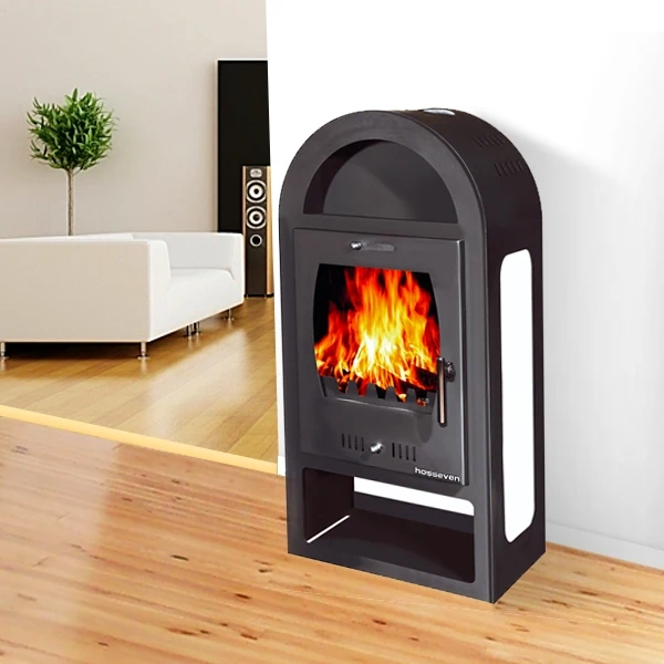 Stufa a legna BEAUTY Maestro K Luxe Bianca 7 kW