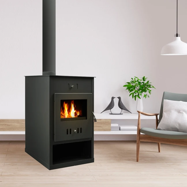 Stufa a legna BELLEZA ATLANT CM con stufa da 24 kW