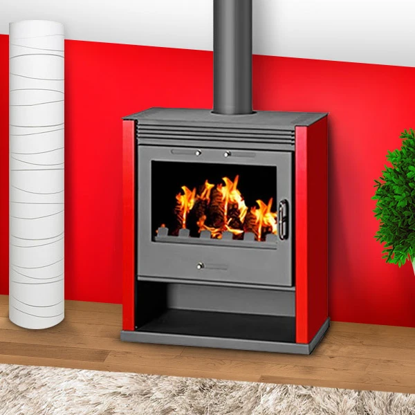 Stufa a legna BELLEZA RUBIN da 21 kW