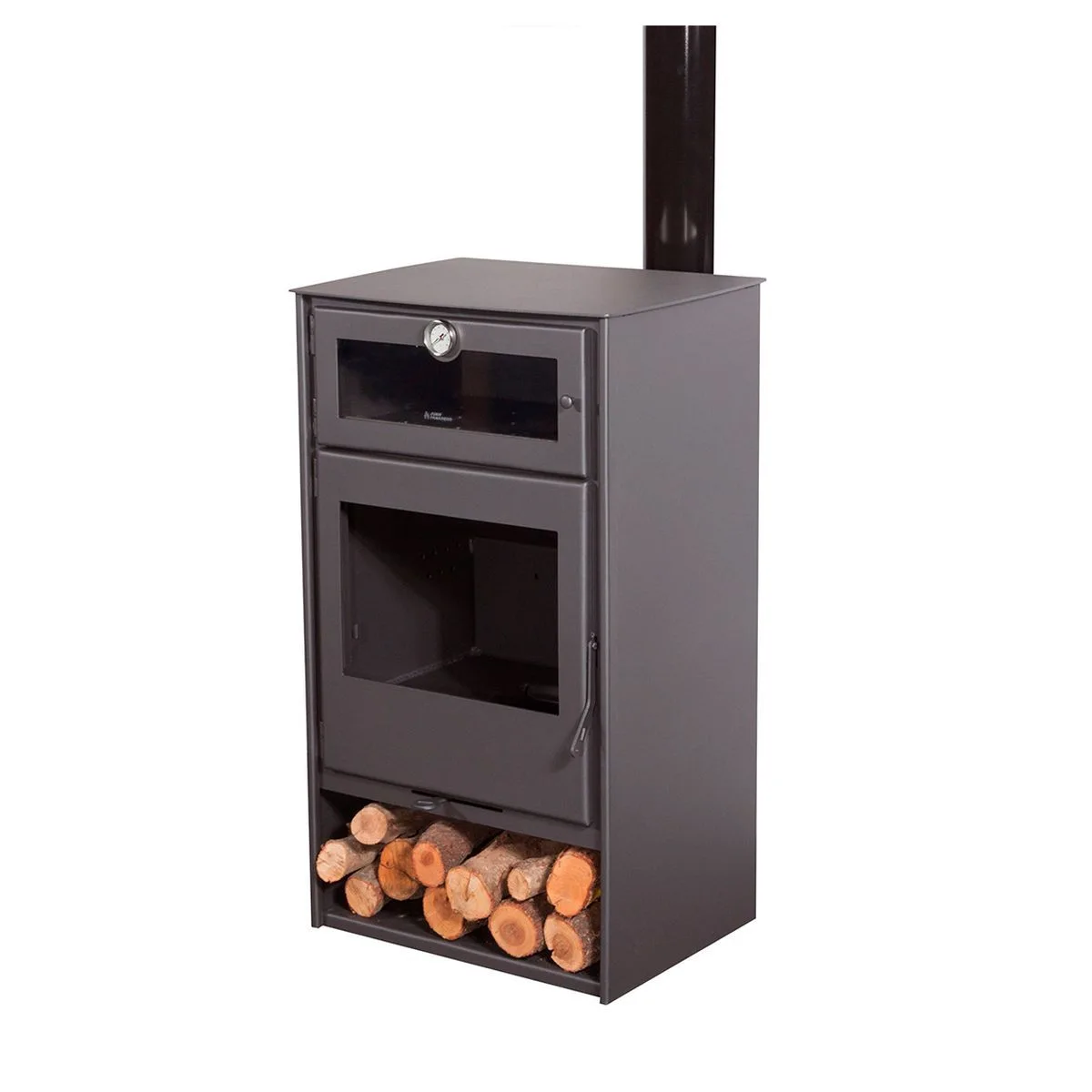 Stufa a legna con forno JUAN PANADERO NICE Titanio 8KW