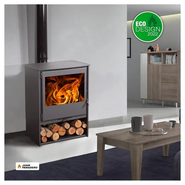 Stufa a legna in titanio JUAN PANADERO MILANO 8KW