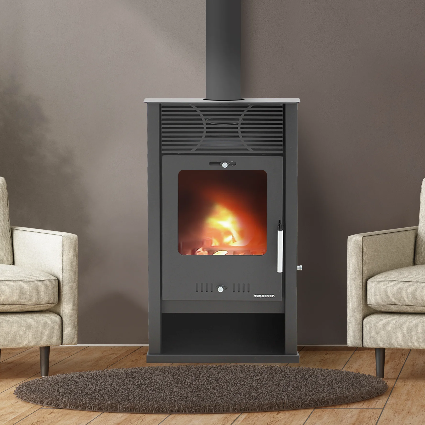 Stufa a legna MODERNA Alpha Luxe da 7,5 kW