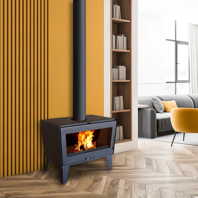 Stufa a legna MODERNA IRON LUXE da 10 kW