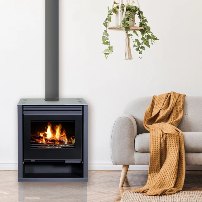 Stufa a legna nera BELLEZA RUBIN LUX 21 kW