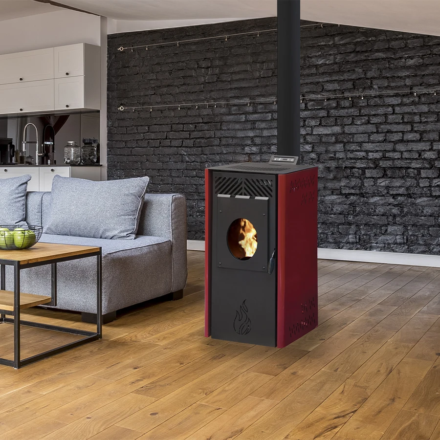 Stufa a pellet BEAUTY Puerto rossa 11KW