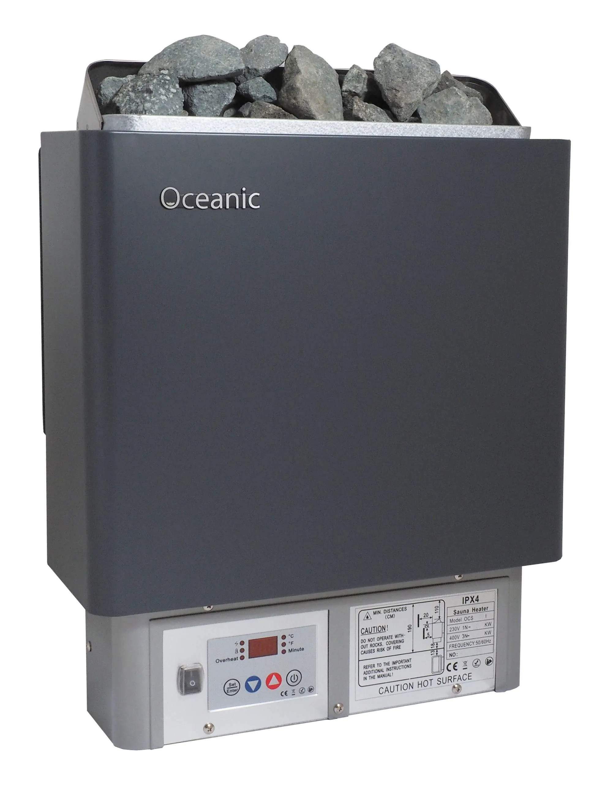 Stufa per sauna finlandese da 2,5 kW con controllo COMPACT integrato