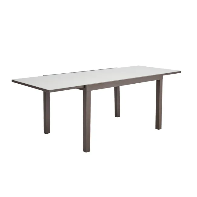 Tavolo da giardino allungabile in alluminio Naterial Lyra II Moka 130/220x90 cm