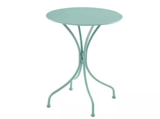 Tavolo da giardino rotondo in metallo MIRMANDE - D.60 cm - Verde mandorla