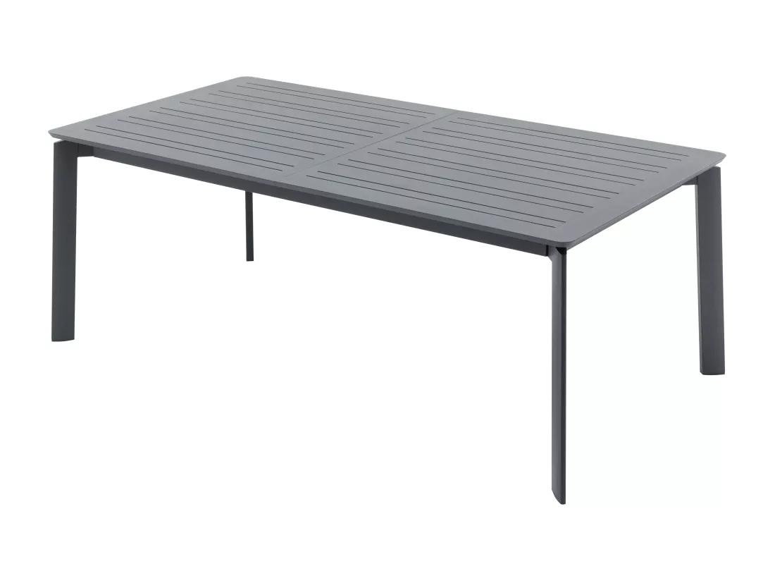 Tavolo da pranzo da giardino allungabile in alluminio L.200/300 cm Antracite - MILLAU by MYLIA