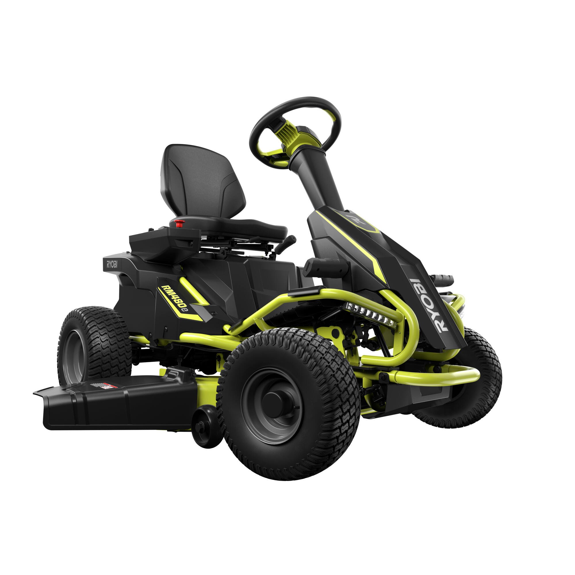 Trattore a batteria RYOBI RM480E da 96 cm