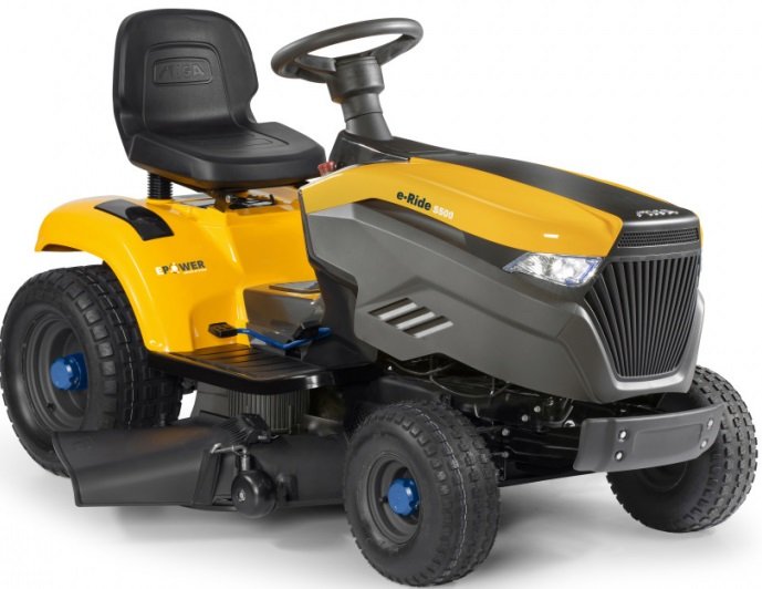 Trattorino rasaerba Stiga E-Ride S 500 a batteria con kit mulching a batteria e caricabatteria - Modello 2021