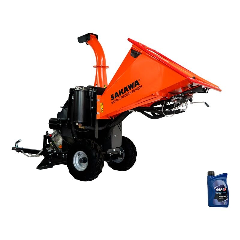 Trituratore da giardino SAKAWA BS1600 motore 15CV + olio 4 tempi
