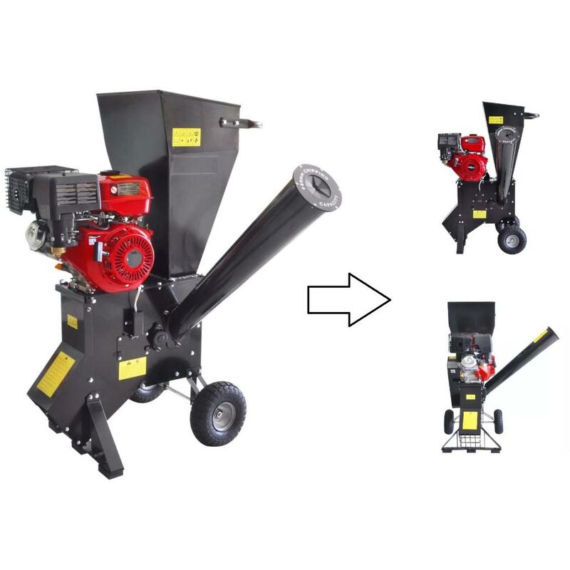 Trituratore termico per rami e piante - 390cc / 13 HP