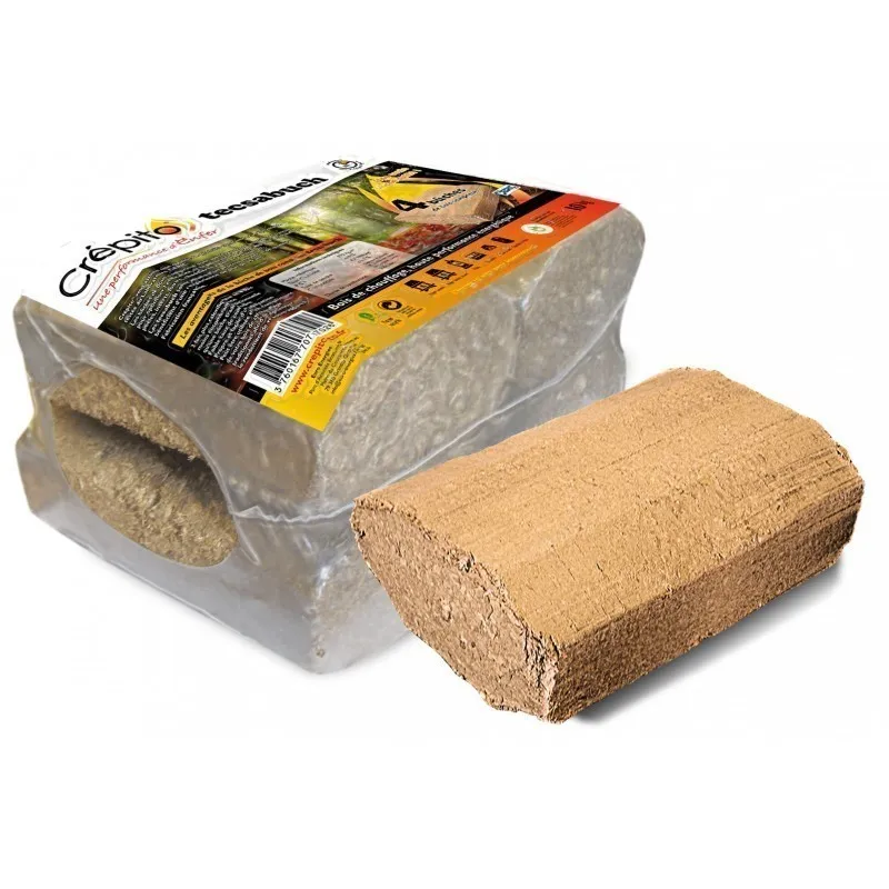 Tronchi di legno compressi Tecsabuch crackle (pallet da 1t)