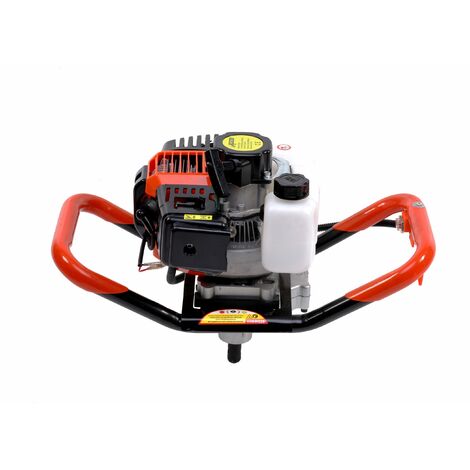 Varan Motors - TT-GD520B TRAPANO DA TERRA A CARBURANTE 3HP 52CC EU2 + TRAPANO A PILLOLA CON COCLEA DI PERFORAZIONE 3HP TRAPANO DA TERRA