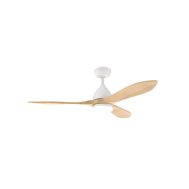 Ventilatore da soffitto con illuminazione a LED, Cloé, D127cm, SULION, legno.