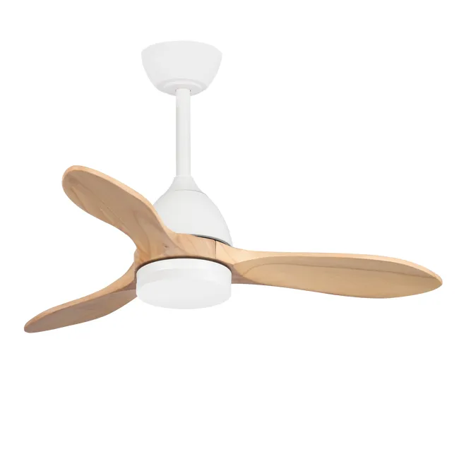 Ventilatore da soffitto con illuminazione a LED, Cloé, D97cm, SULION, legno